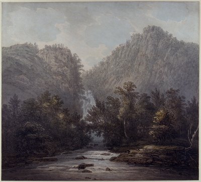 Lodore Waterfall, Westmoreland, 1785 by Joseph Farington